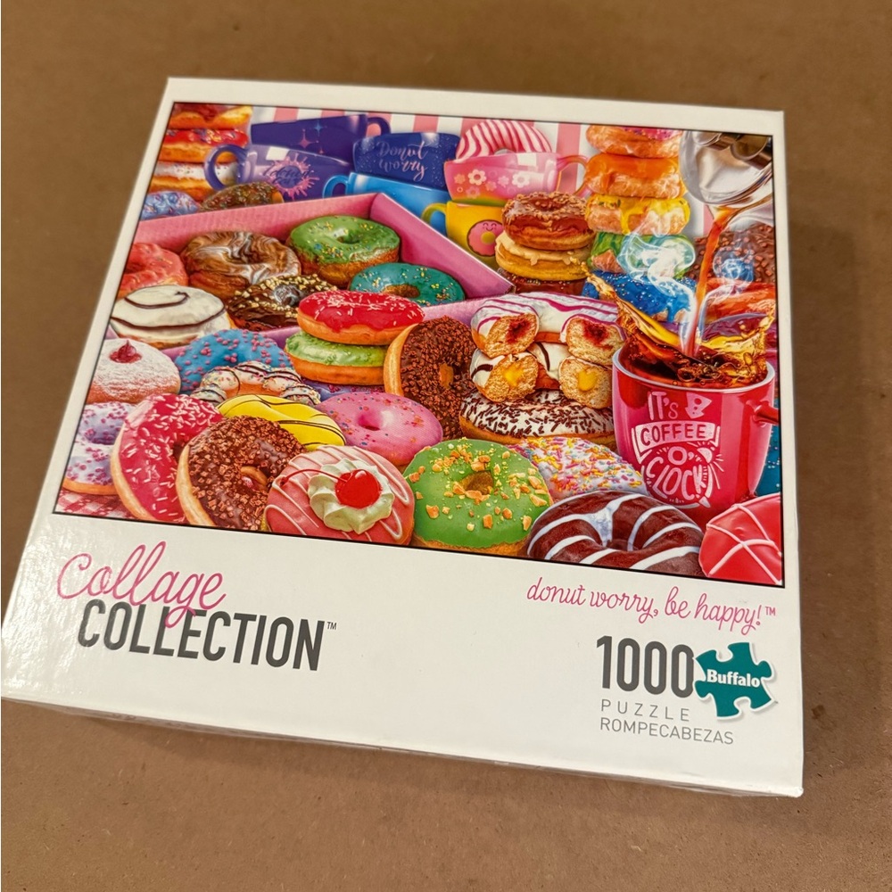 Buffalo Collage Collection Puzzle - Vibrant Donut Design